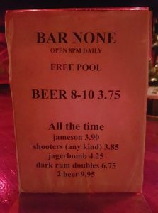 Pool in St. John's at Bar None